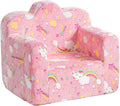 Tiita Kids Couch Plush Toddler Chair, Cloud-Like Glow in The Dark Kids Sofa by TiitaHome