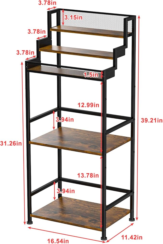 Trapezoidal Liquor Cabinet Bar for Home, Stepped Wine Rack Freestanding Floor - Image 6