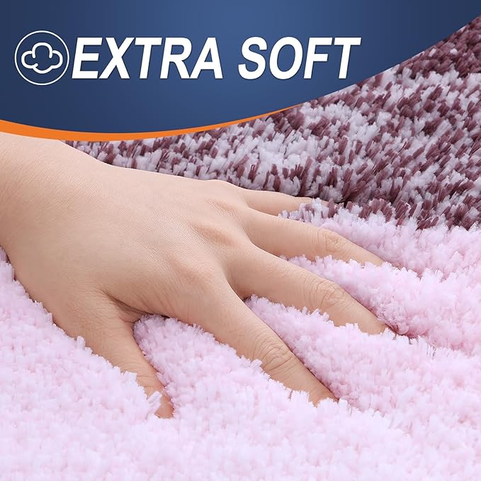 OLANLY Bathroom Rugs Mat 24x16, Extra Soft Absorbent Microfiber Bath Rugs - Image 3