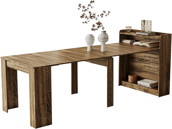 Expandable Dining Table, Convertible Table by Unknown