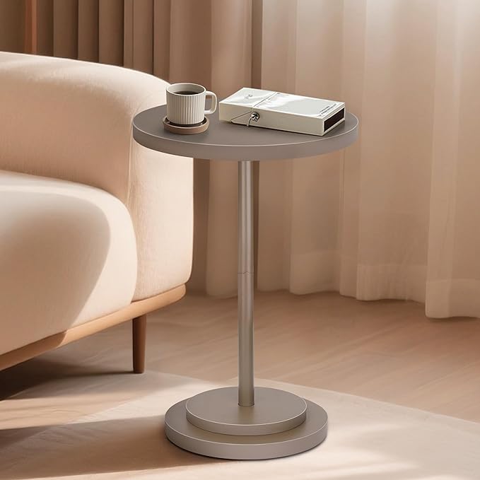 Drink Table, Small Pedestal Side Tables by Unknown