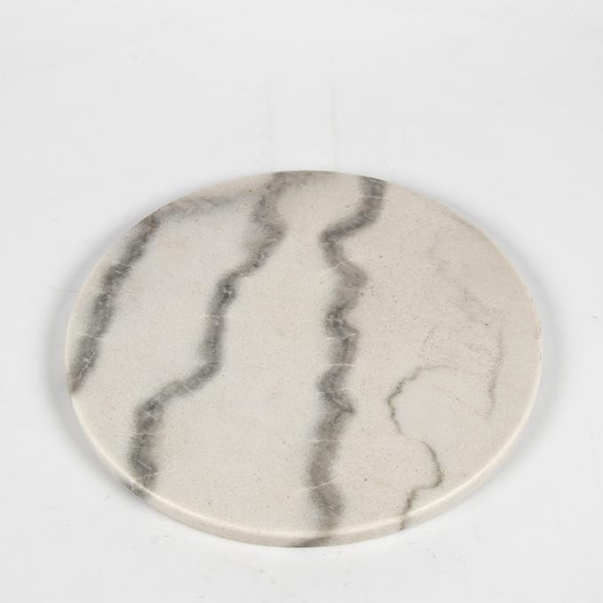 Real Marble top Gold Metal Round 15 in Side End Table - Image 8