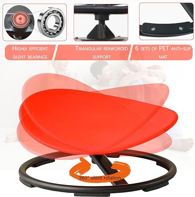 Autism Kids Swivel Chair, Sensory Spinning Chair - Image 3