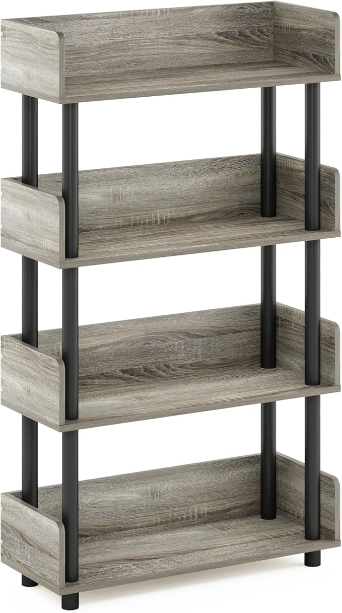Furinno Turn-N-Tube 4-Tier Multipurposes Display Rack, Open Shelf Rack/Storage - Image 5