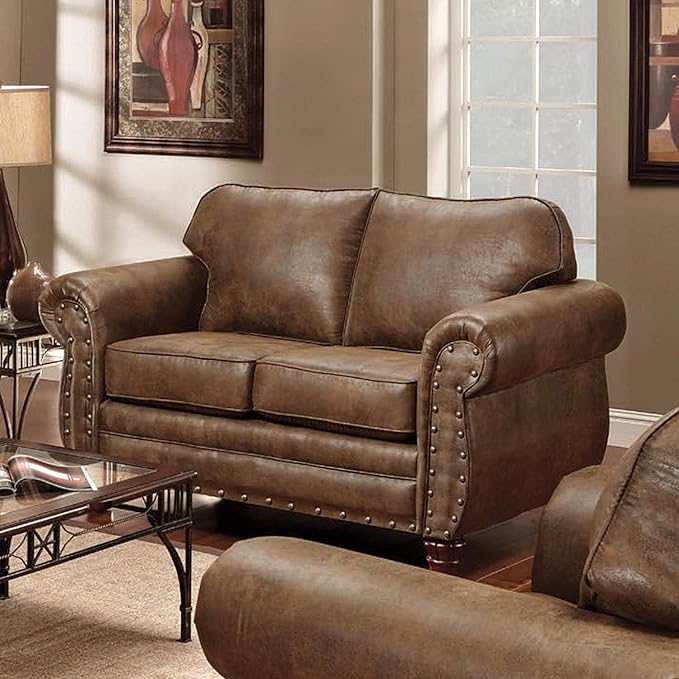 American Furniture Classics Sedona 4-Piece Microfiber Sofa Set in Brown - Image 4