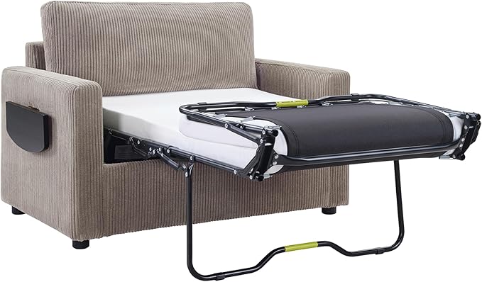 Twin Size Sofa Bed 47.2" Sleeper Sofa Loveseat Sofa - Image 6