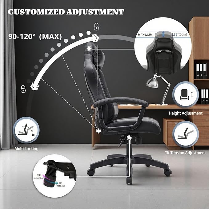 Ergonomic Office Chair High Back Desk Chair Height Computer Chair Big and Tall - Image 3