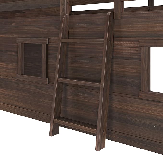 Max & Lily Modern Farmhouse Twin Low Loft Bed - Image 5
