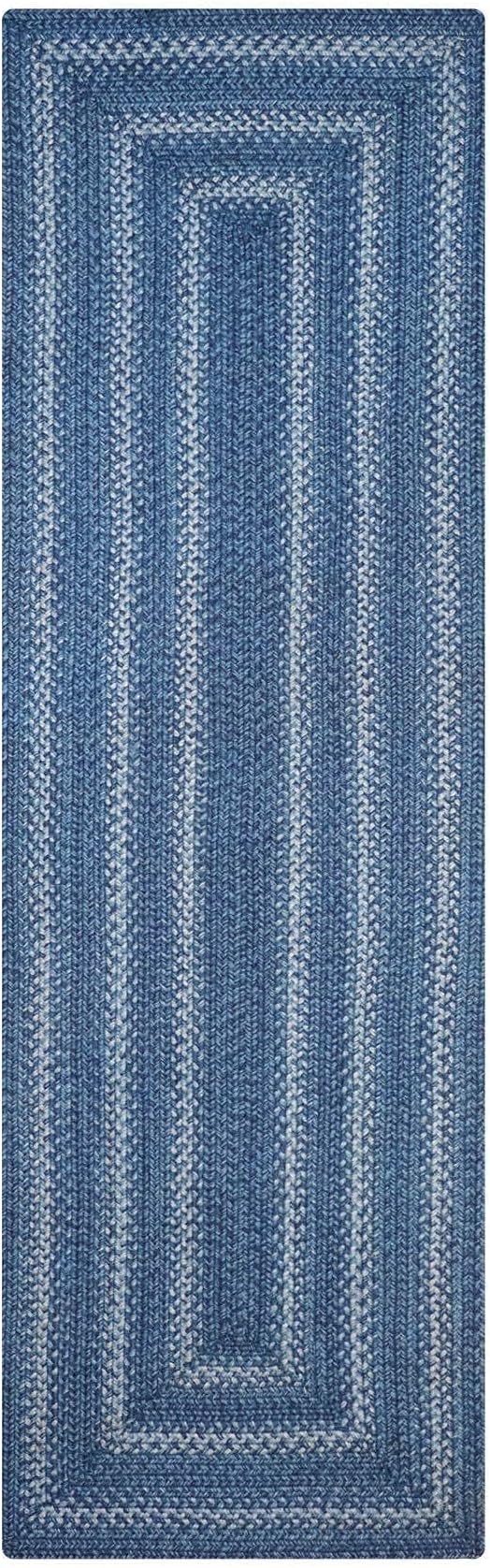 Homespice Denim Premium Jute Braided Area Rug, 22 x 72 Rectangular Hall Runner - Image 8