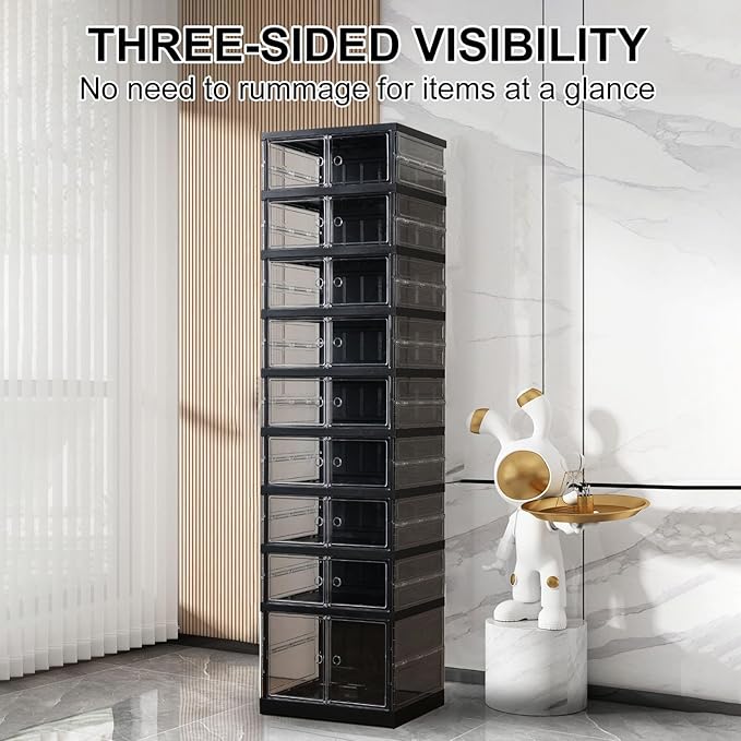 ELPHECO 9 Tier 18 Pairs Foldable Shoe Rack - Image 7