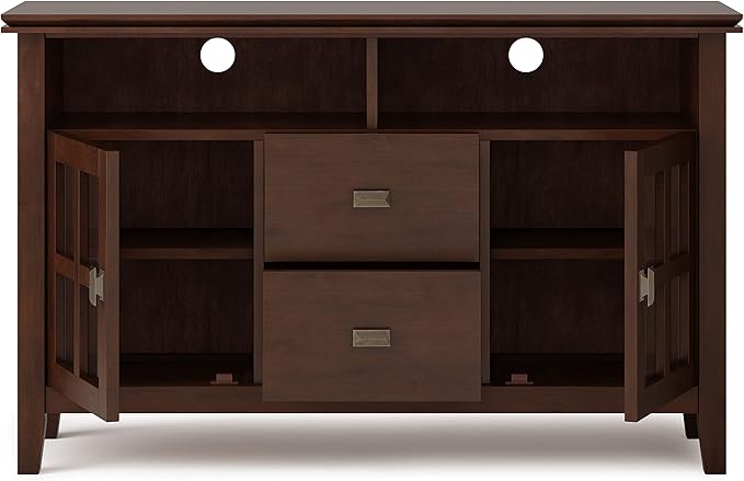 SIMPLIHOME Artisan SOLID WOOD 48 Inch Wide Contemporary TV Media Stand in - Image 7
