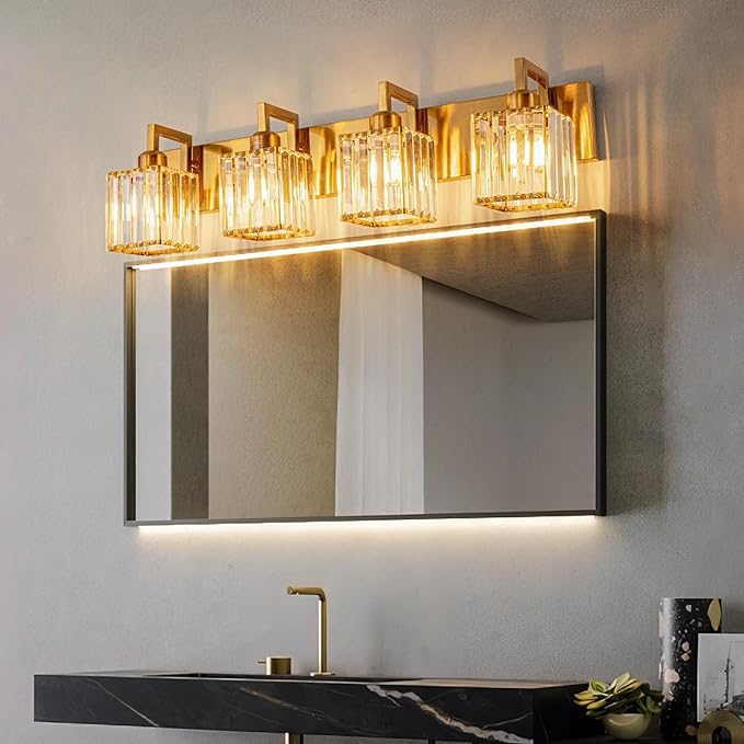 Modern Crystal Bathroom Vanity Light - Image 2