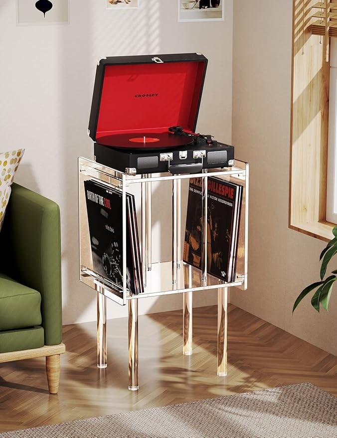 Acrylic Record Player Stand, - Image 7