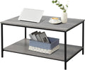 SENIG 2-Tier Coffee Table with Storage Shelf by SENIG