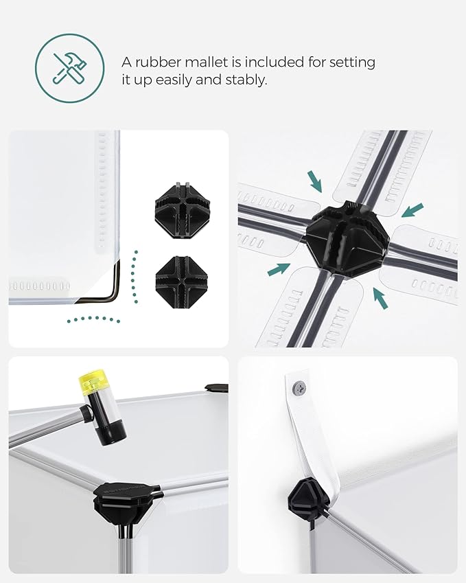 SONGMICS Cube Storage Organizer, Book Shelf, Closet Organizers and Storage - Image 4