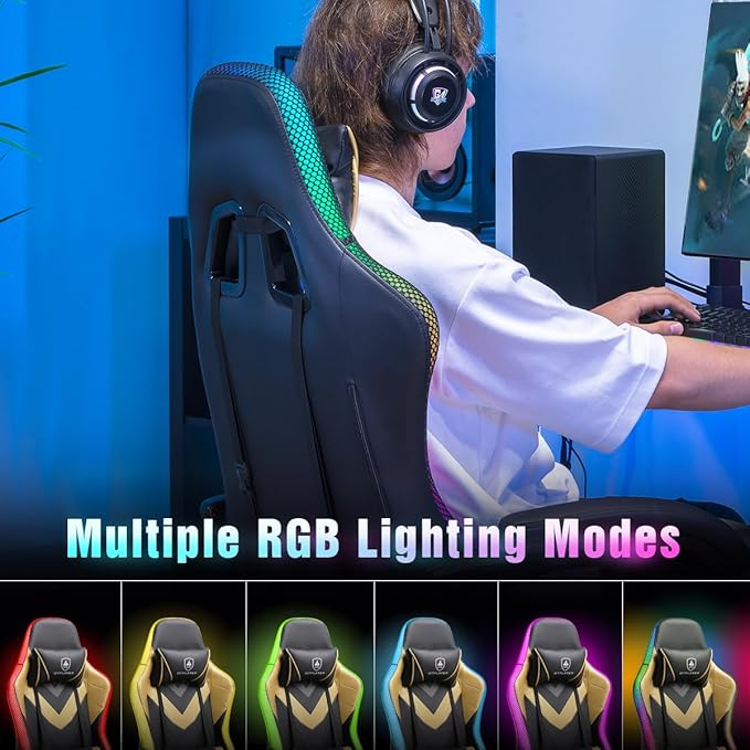 GTPLAYER Gaming Chair, RGB Gaming Chairs - Image 7