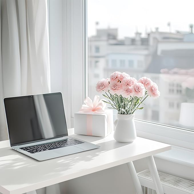 Kaboon White Table Top 23.62" D x 55" W, Solid One-Piece Desktop, Universal - Image 4