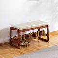 Shoe Rack Bench, Solid Wood Entryway Bench, Shoe Storage by ABAMFUR