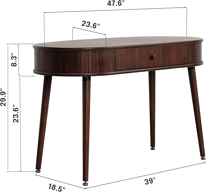 NTC Stream Desk, Modern Wooden Writing Desk - Image 2