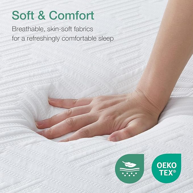 Novilla Mattress Queen Size, 12 Inch Gel Memory Foam Mattress in a Box - Image 4