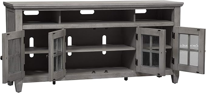 Liberty Furniture Industries Heartland Entertainment TV Stand, Antique White - Image 5