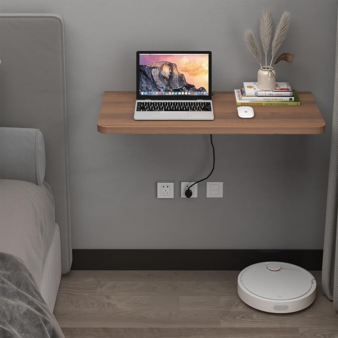 Pmnianhua 31'' Wall Mounted Drop Leaf Table, Folding Table, Fold Down Wall Desk - Image 3