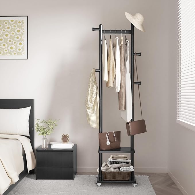 Coat Rack Freestanding Clothing Rack by Taitiy