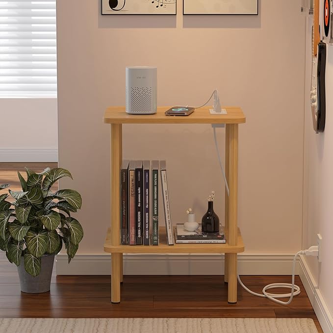 Apicizon 2 Tier End Table, Small Side Table - Image 8