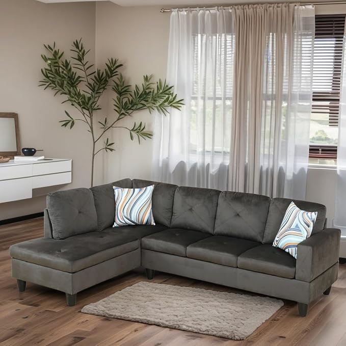 L-Shaped Sectional Sofa, Modern Sectional Couches Home Sofas - Image 3
