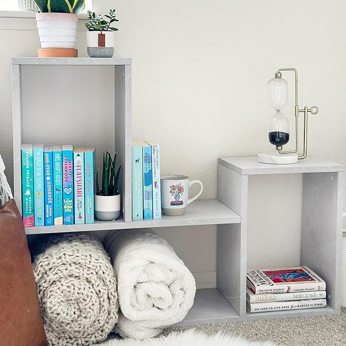 Kaboon Free-Form Modular Shelving Unit, Freestanding Bookcase 10 Inches Deep - Image 2