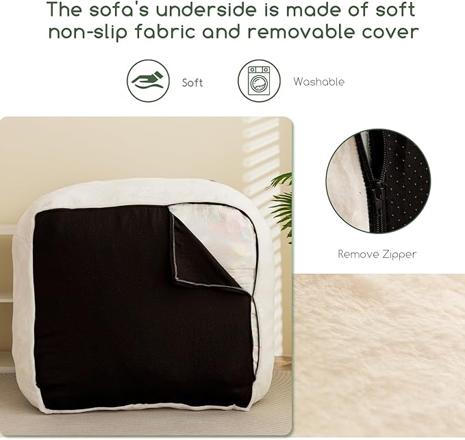 HIGOGOGO Giant Bean Bag Chair for Adults, Big Comfy Sofa Chair for Bedroom - Image 6