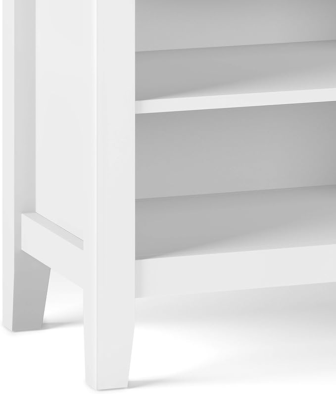 SIMPLIHOME Artisan SOLID WOOD 24 inch Wide Transitional Bedside Nightstand - Image 7