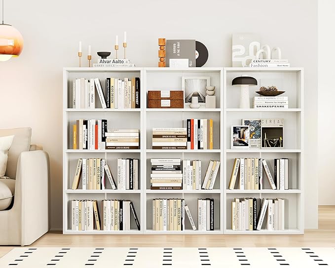 Casaottima 4-Tier Open Bookshelf and Bookcase, Floor Standing Display Storage - Image 6