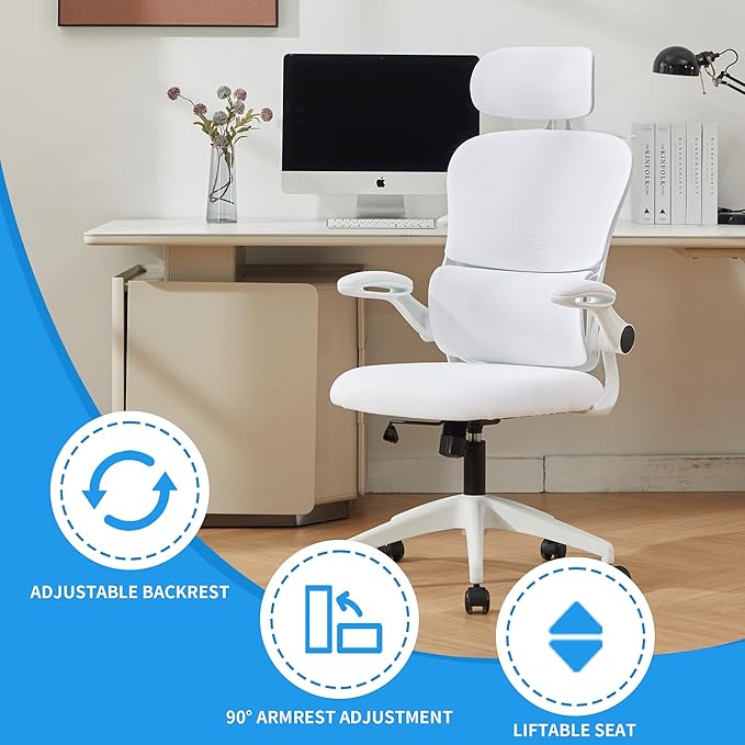 Ergonomic Mesh Office Chair, 400 lbs Capacity, High Back Desk Chair - Image 3