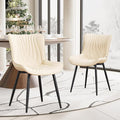 YOUTASTE Dining Chairs Set of 2 Upholstered Mid Century Modern Kitchen Dining by YOUTASTE