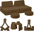 MeMoreCool Kids Couch for Playroom, Corduroy Convertible Toddler Couch by MeMoreCool