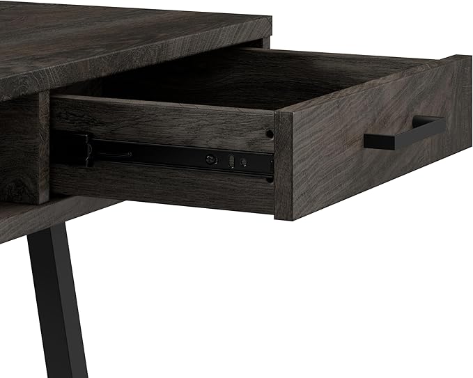 Bush Furniture Steele 40W Writing Desk in Dark Gray Hickory | Computer Table - Image 4