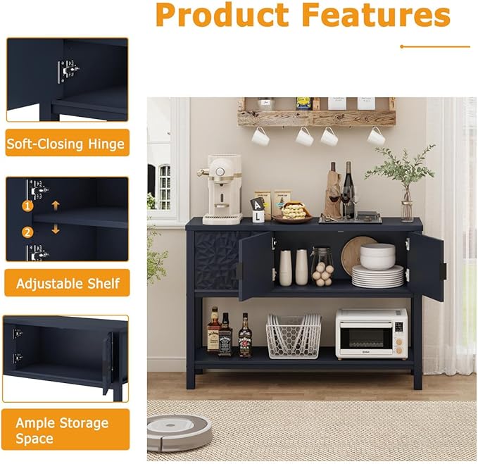 FATORRI Console Table for Entryway, Modern Sofa Table - Image 4