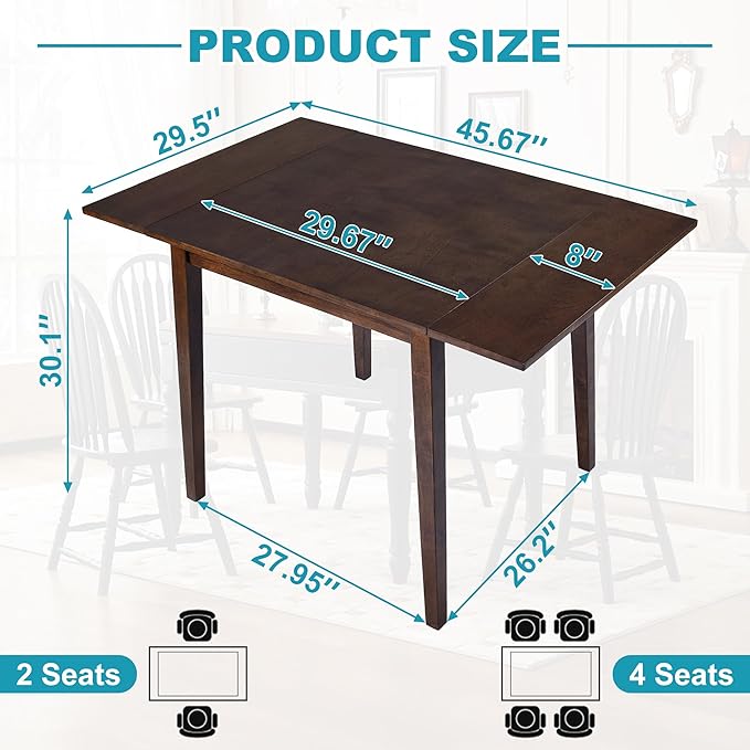 29"- 45" Extendable Dining Table - Image 2
