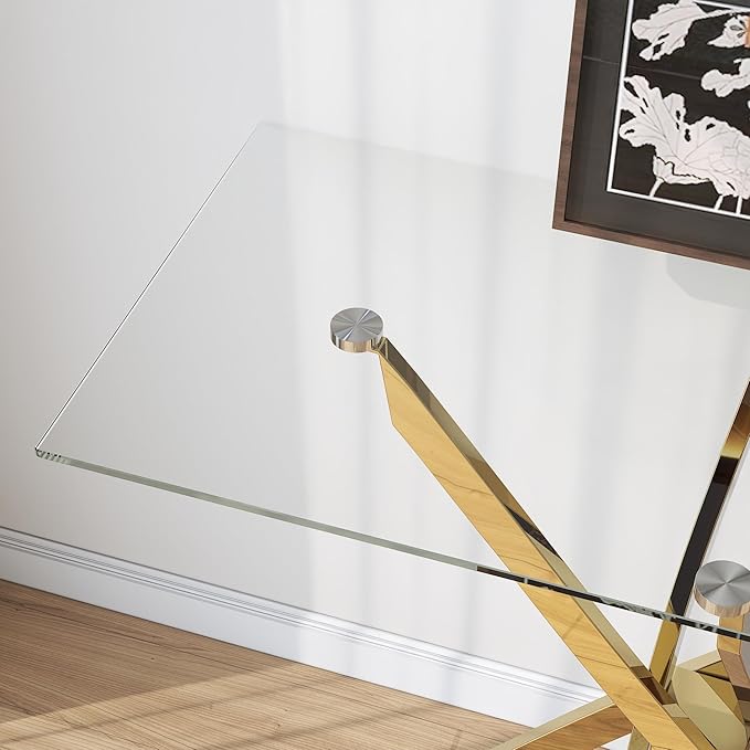 Tempered Glass Console Table - Image 4