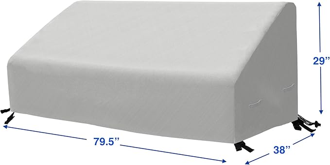 Simple Houseware 3-Seater Patio Sofa Cover Waterproof - Image 3