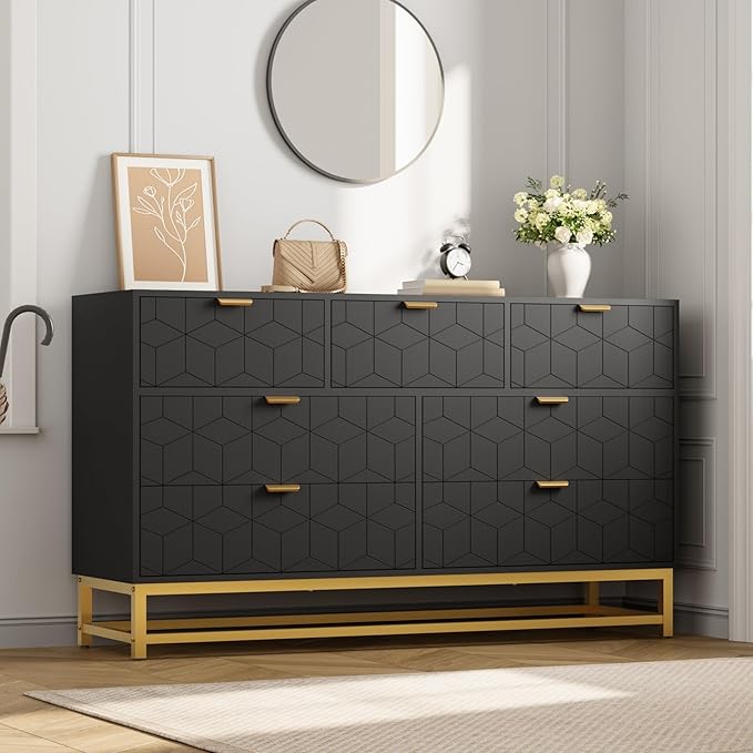 GAOMON Dresser for Bedroom, 53.5" Wide Dresser Organizer, 7 Drawer by GAOMON