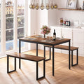 soges 3 PCS Dining Table Set for 4 by soges