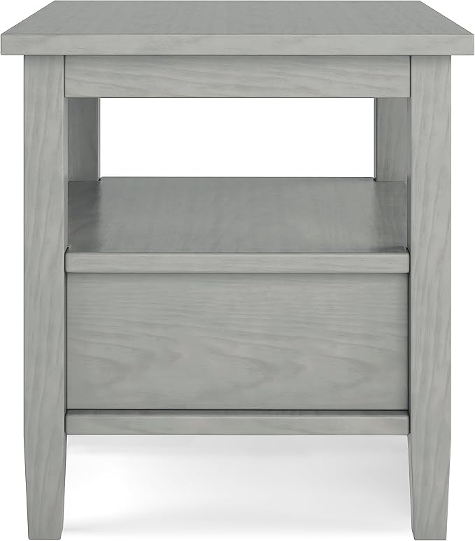 SIMPLIHOME Warm Shaker SOLID WOOD 20 Inch Wide Rectangle Transitional End Side - Image 7