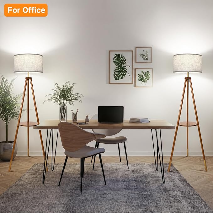 OUTON Wood Tripod Floor Lamp - Image 6