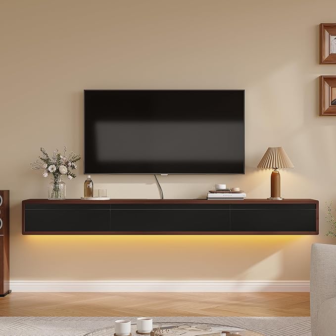Floating TV Stand Matte Finish, Floating TV Console, Under TV Shelf - Image 6