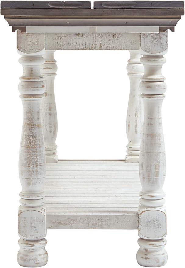 Signature Design by Ashley Havalance Farmhouse Sofa Table, Flip Top Design - Image 6