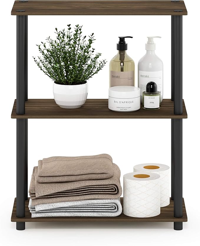 Furinno Turn-N-Tube 3-Tier Compact Multipurpose Shelf Display Rack, Columbia - Image 3