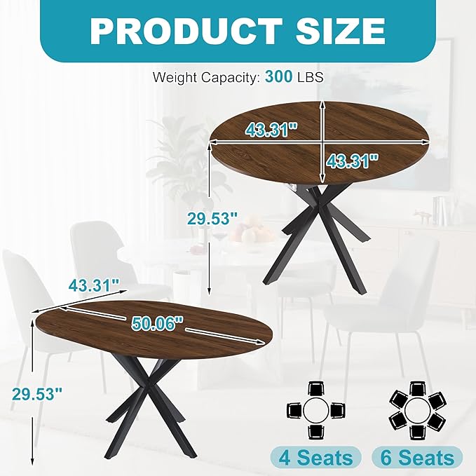 43"- 59" Extendable Dining Table - Image 2