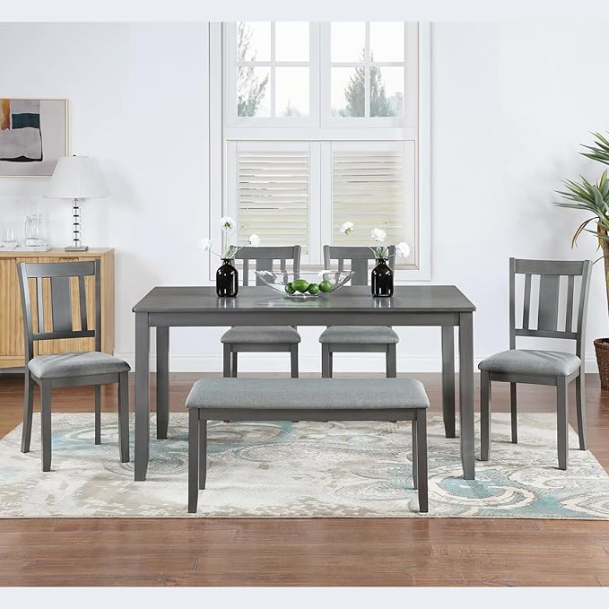 KEIKI 6-Piece Standard Height Dining Table Set - Image 2